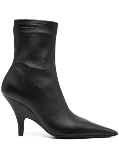 Alexander Wang 100mm Diablo Ankle Boots In Black