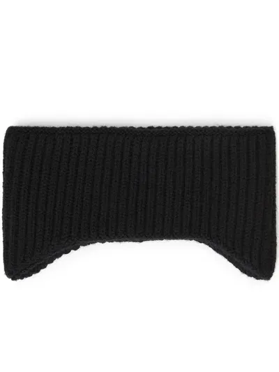 Alexander Wang Logo-patch Beanie In Black