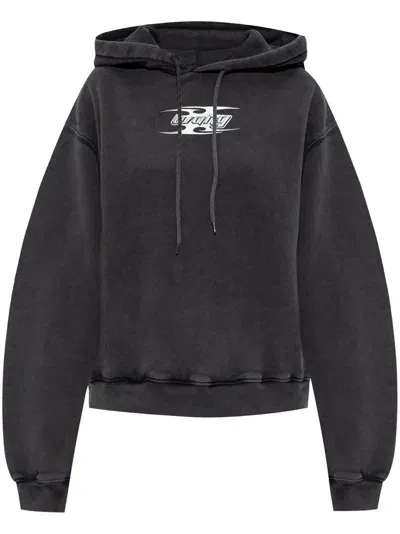 Alexander Wang T By  Hoodie In Gray