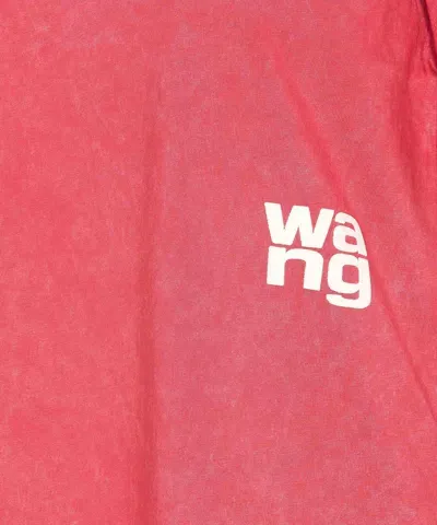 Alexander Wang T T By -shirt With Logo In Pink