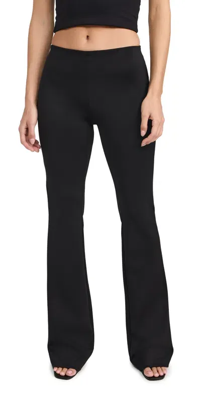 Alice And Olivia Mid-rise Slim Fit Bootcut Pants In Black