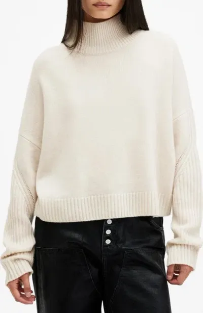 Allsaints Cashmere-wool Ines Sweater In Ivory White