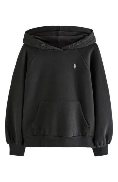 Allsaints Sm By  Kids' Embellished Graphic Hoodie In Black