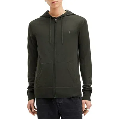 Allsaints Mode Merino Wool Hoodie In Green