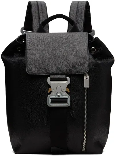 Alyx Unisex Black Leather Tank Backpack