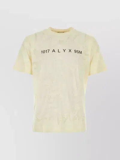 Alyx Cream Cotton And Polyester T-shirt In White