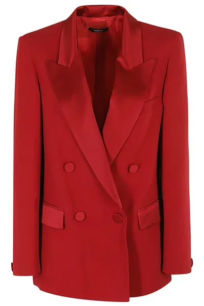 Amen Blazer Smoking In E Satin In Red