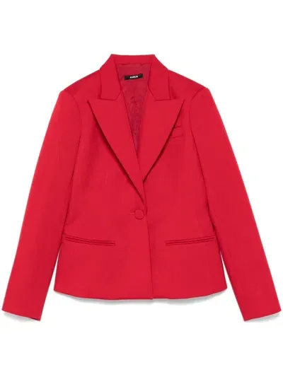 Amen Single-breasted Blazer In Red