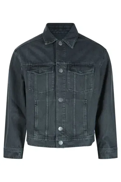 Ami Alexandre Mattiussi Ami Ami Paris Buttoned Jacket In Black