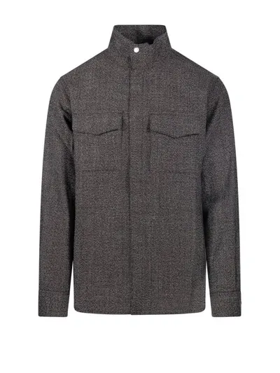 Ami Alexandre Mattiussi Ami Flap Pocket High In Grey