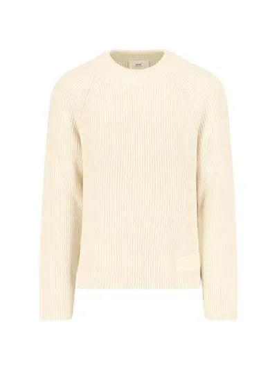 Ami Alexandre Mattiussi Ami Knitwear In White