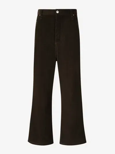 Ami Alexandre Mattiussi Ami Paris Baggy Fit Corduroy Trousers In Shot Low