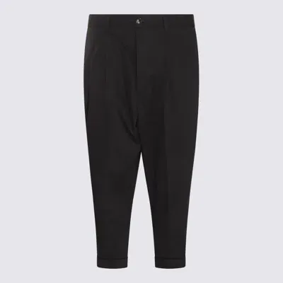 Ami Alexandre Mattiussi Ami Paris Black Cotton Trousers