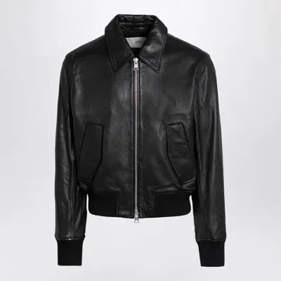 Ami Alexandre Mattiussi Ami Paris Bomber Jacket In Black