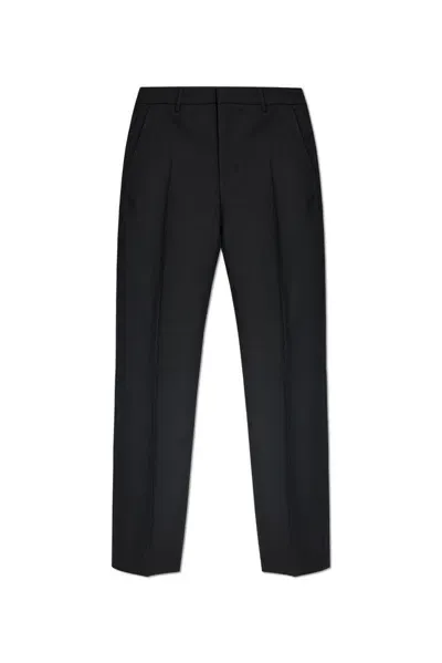 Ami Alexandre Mattiussi Ami Paris Pleated Tailored Trousers In Black