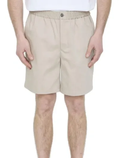 Ami Alexandre Mattiussi Ami Paris Regular Fit Chino Shorts In Beige