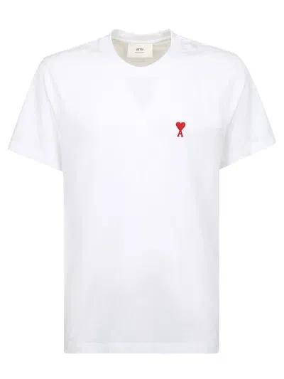 Ami Alexandre Mattiussi T-shirt-l Nd Ami Male In White