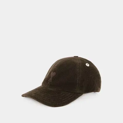 Ami Alexandre Mattiussi Ami Paris Tonal Adc Cap In Brown