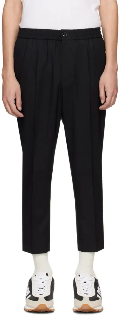 Ami Alexandre Mattiussi Black Four-pocket Trousers In Black/001