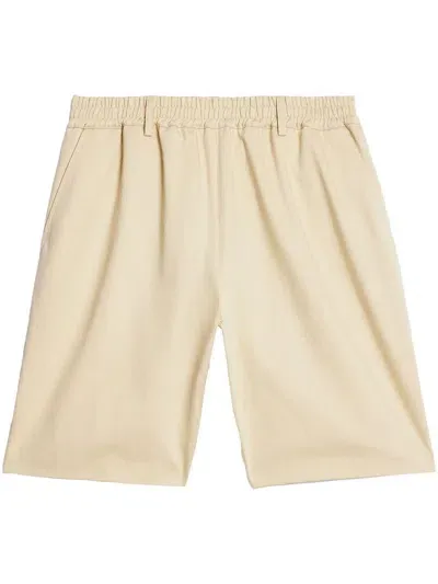 Ami Alexandre Mattiussi Cotton Chino Shorts In Neutrals