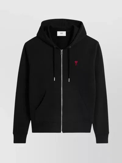 Ami Alexandre Mattiussi Adc Zipped Hoodie In Blue