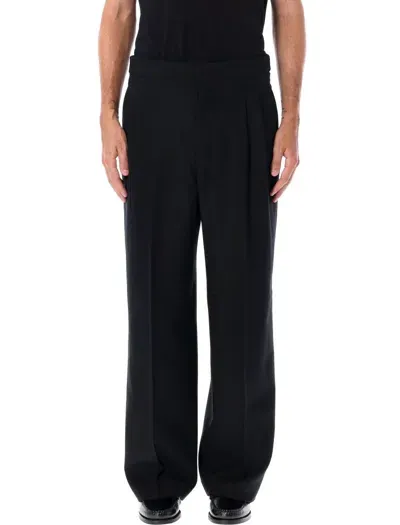 Ami Alexandre Mattiussi Double Pleated Pants In Black