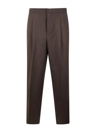 Ami Alexandre Mattiussi Large Fit Trousers In Black