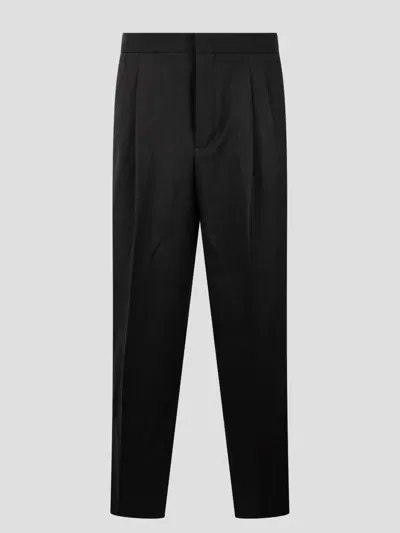 Ami Alexandre Mattiussi Large Fit Trousers In Black