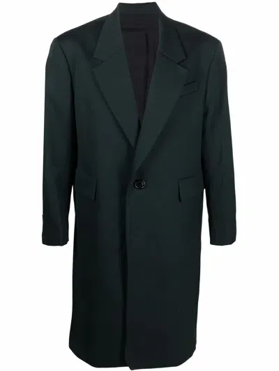 Ami Alexandre Mattiussi Oversize Two Buttons Coat In Green