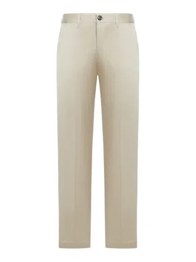 Ami Alexandre Mattiussi Straight Chino Trousers In Light Beige