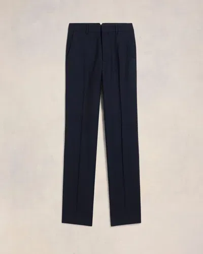 Ami Alexandre Mattiussi Straight Fit Trousers Blue In Navy Blue