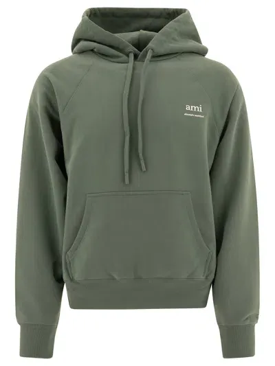 Ami Alexandre Mattiussi Sweatshirts In Green