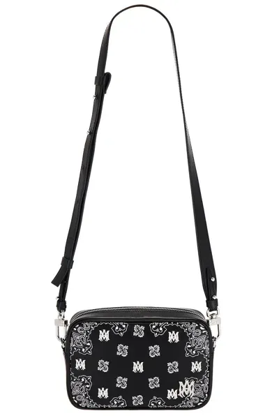 Amiri Bandana Camera Case Bag In Black