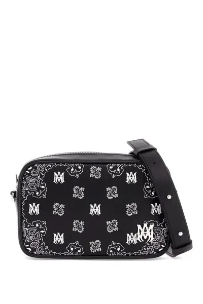 Amiri Bandana Camera Case Bag In Black