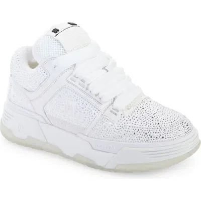 Amiri Crystal Ma-1 Platform Sneaker In White