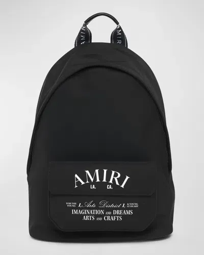 Amiri Men's Arts District Logo-print Backpack In Black