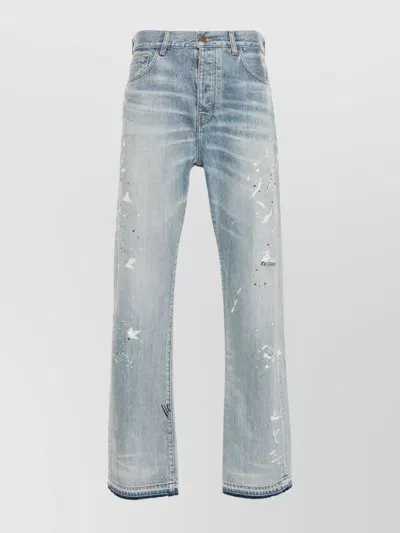 Amiri Painter Straight-leg Jeans In Blue