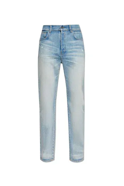 Amiri Mid-rise Slim-cut Jeans In Blue