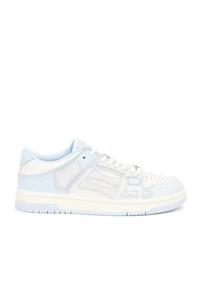 Amiri Two-tone Skeleton Low Top Sneaker In Blue  White  & Grey