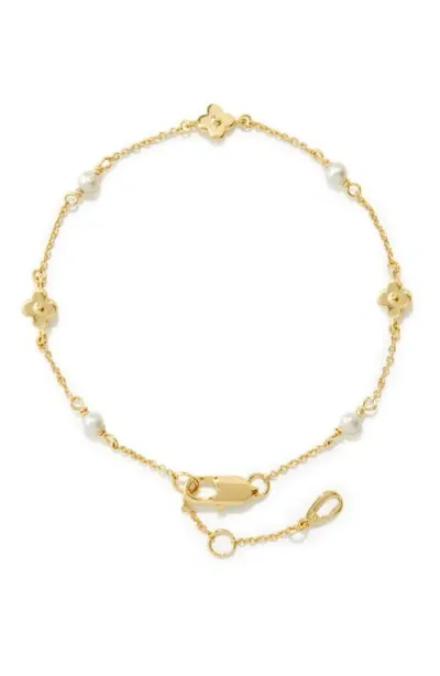 Ana Luisa Flower Bracelet In Gold