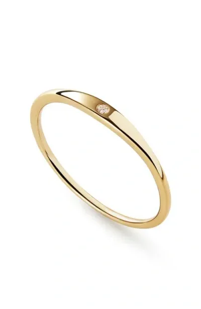 Ana Luisa 10k Gold Diamond Signet Ring