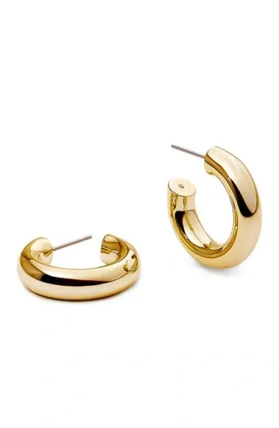 Ana Luisa Silver Hoop Earrings In Gold