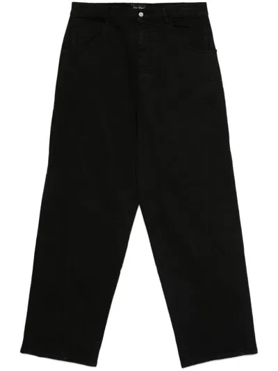 Andrea Ya'aqov Wide-leg Jeans In Black