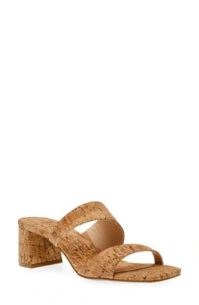 Anne Klein Karma Slide Sandal In Natural./platinum