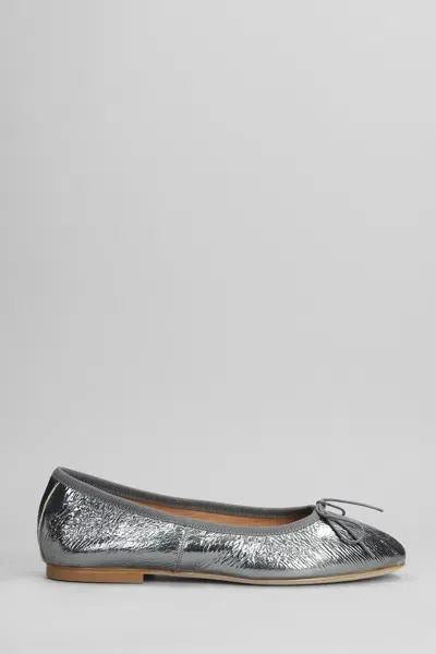 Anniel Ballet Flats In Silver Leather