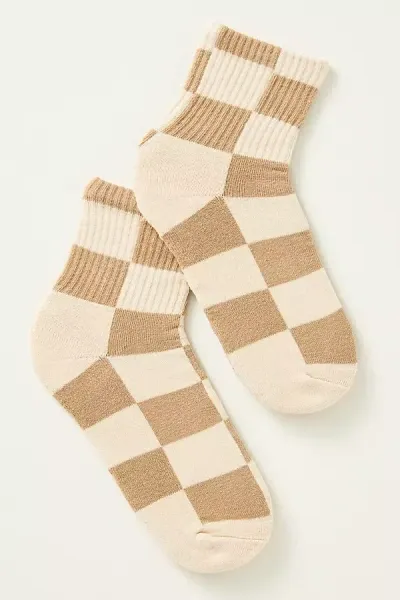 Anthropologie Checkered Socks In Multicolor