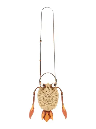 Anya Hindmarch "goldfish" Shoulder Bag In Beige