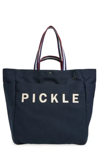 Anya Hindmarch Pickle Ball Household Tote Bag In Blue