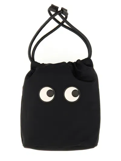 Anya Hindmarch Pouch "eyes" In Black