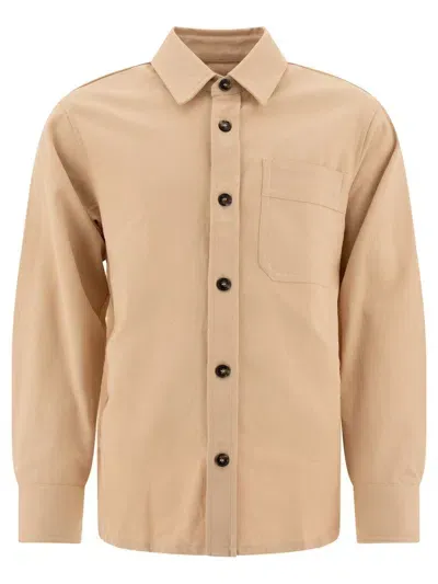 Apc A.p.c. "basile" Overshirt In Beige